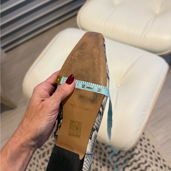 Free People Snakeskin Patterned Boots 37.5 - Picture 6 of 6